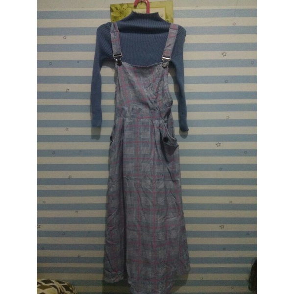 preloved gamis overal dan inner