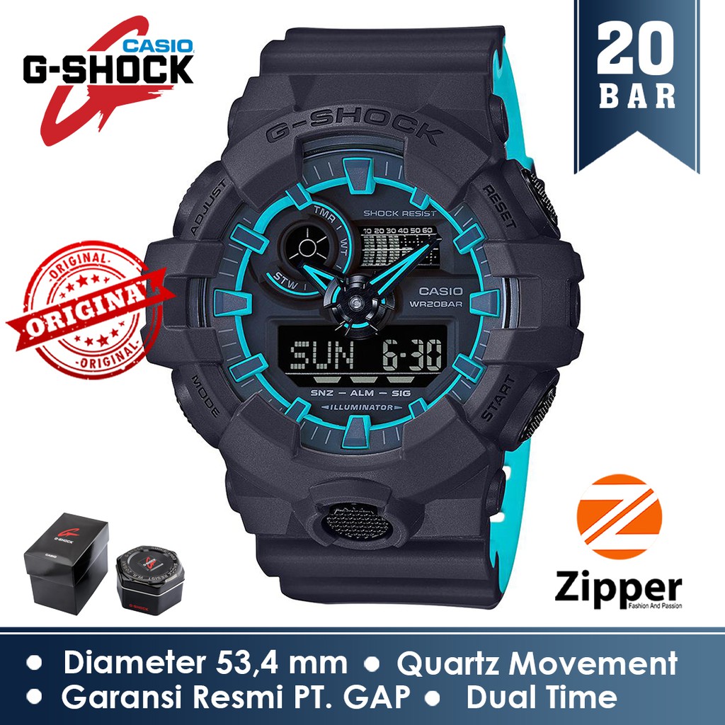 6.6 Sale Casio G-Shock Jam Tangan Pria GA-700SE-1A2DR Resin Strap Original garansi resmi / jam tangan pria / shopee gajian sale / jam tangan pria anti air / jam tangan pria original 100%