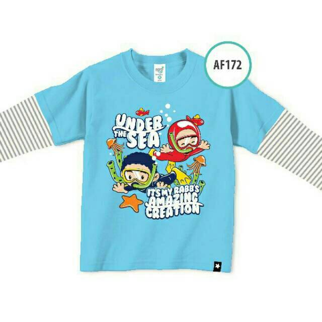 Afrakids Baju Kaos Anak Muslim Branded Murah Lengan Panjang Karakter Grosir Diskon