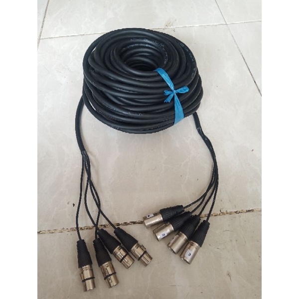 kabel snake bma 4 chanel panjang 30m lengkap dengan jack