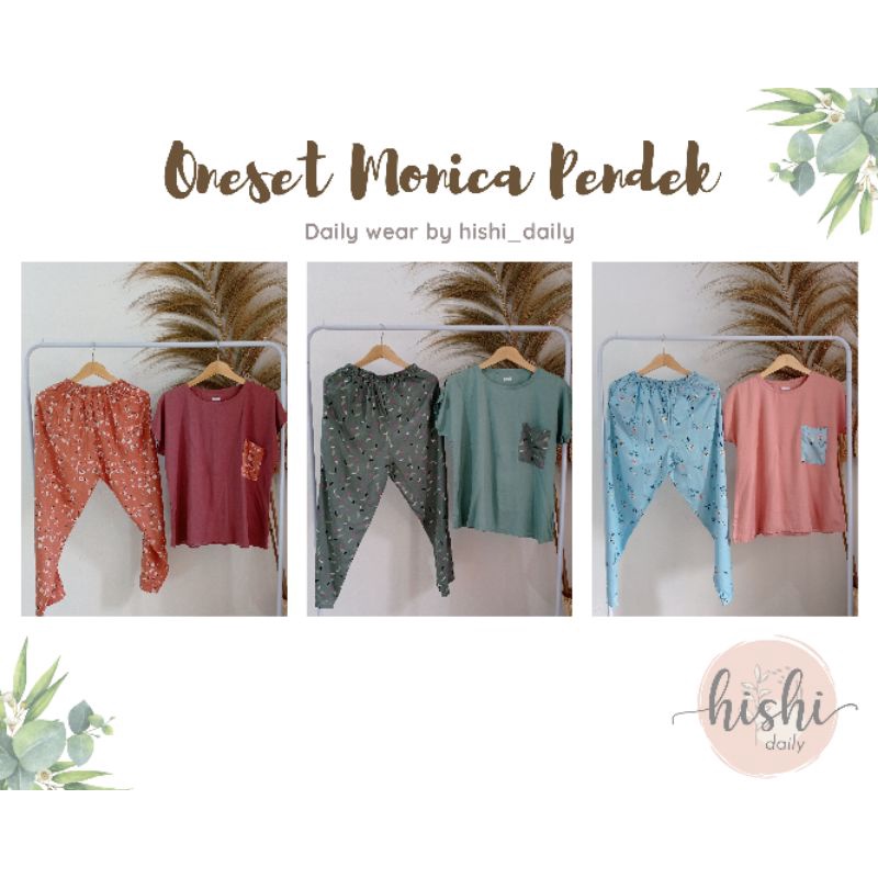 ONESET KOMBINASI RAYON VISCOSE /PIYAMA LUCU /BAJU TIDUR by Hishi_daily