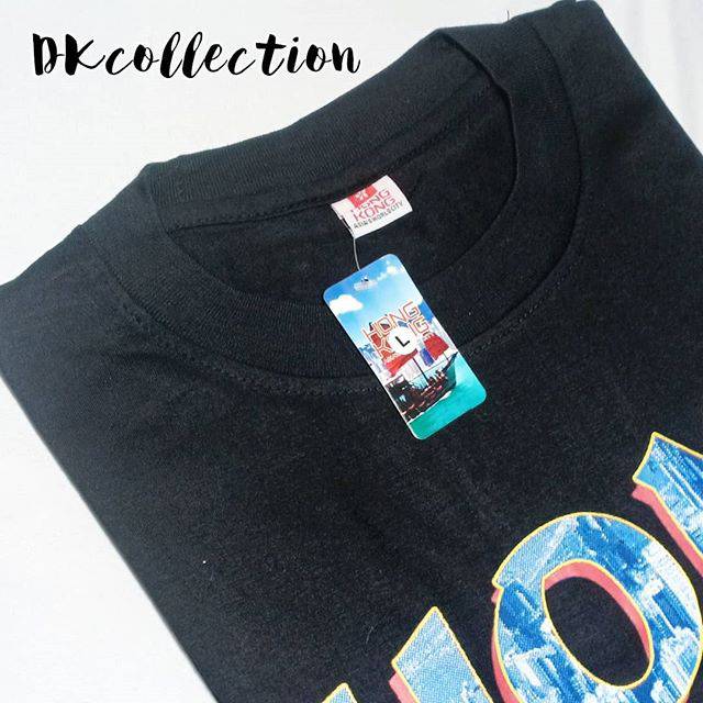 Kaos Hongkong hitam baju hongkong oleh oleh Hongkong souvenir macau Souvenir hongkong