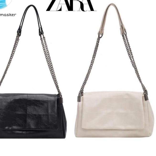 TAS SELEMPANG WANITA POLOS TRAPESIUM FLAP FASHION #004 "MAO.21Jl22ž"