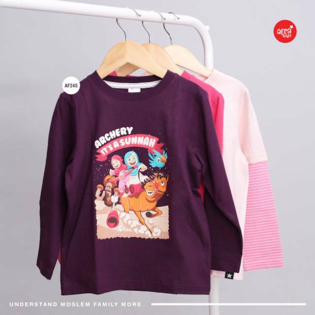 Kaos afrakids lengan panjang desain baru