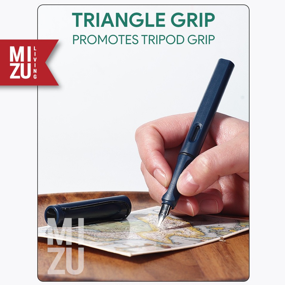 MIZU IREZA Erasable Fountain Pen & INK Cartridges Pen Tinta Bisa Dihapus Eraser Stainless Steel Nib-3