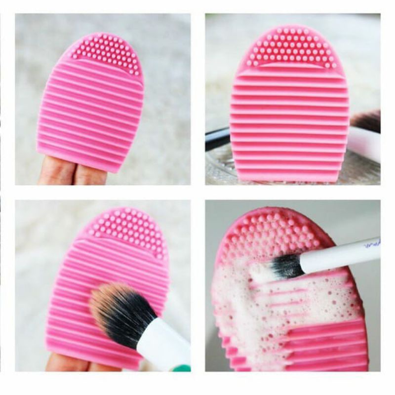 ~ PIYOSHI08 ~ Brush Egg Pad Alat Pembersih Kuas Makeup Brush Cleaner AF166