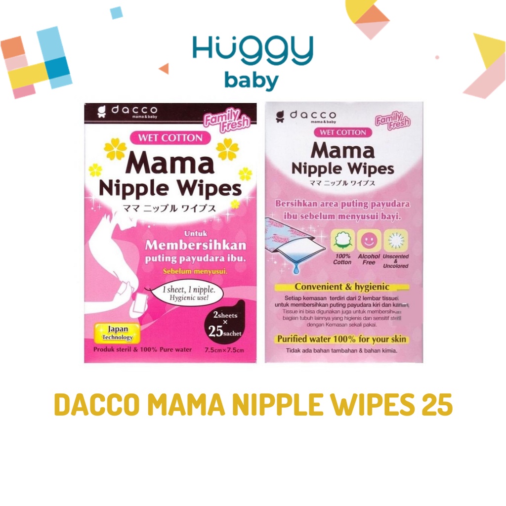 Dacco Mama Nipple Wipes Isi 25 Sachet