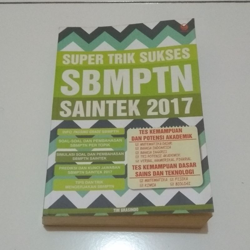 [preloved] Buku SBMPTN Saintek 2017 Grasindo