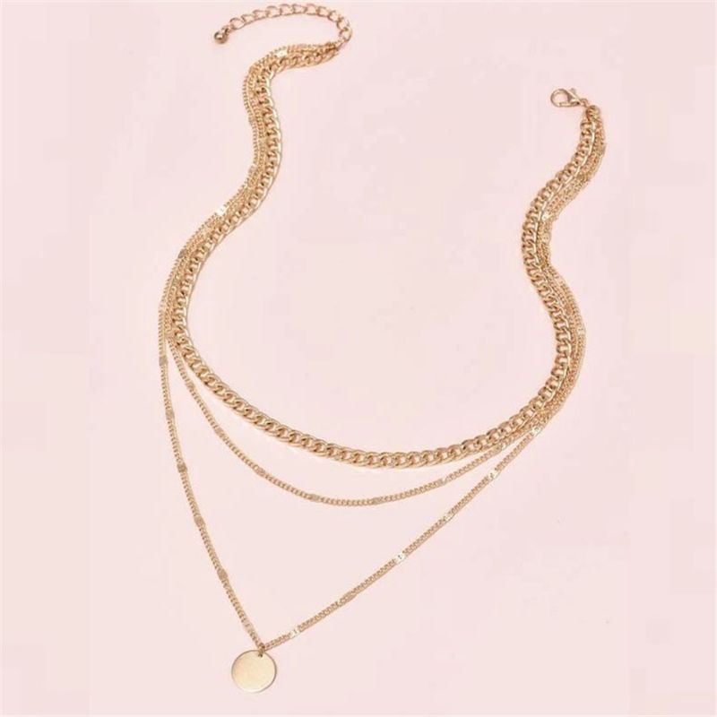 Kalung Liontin Multilayer Necklace Double Layer Aksesoris Premium