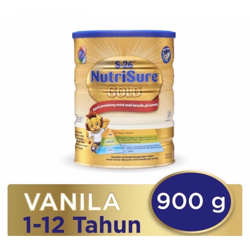 S26 nutrisure gold vanilla 900 gram ( susu meningkatkan berat badan anak )
