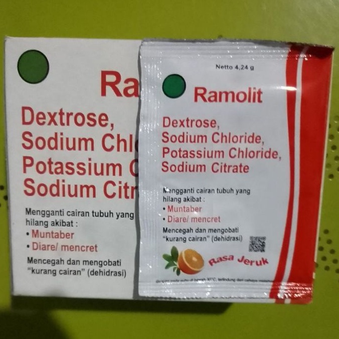 Oralit Ramolit (Pencegah/Pengobatan Dehidrasi, Muntaber, Diare/Mencret)