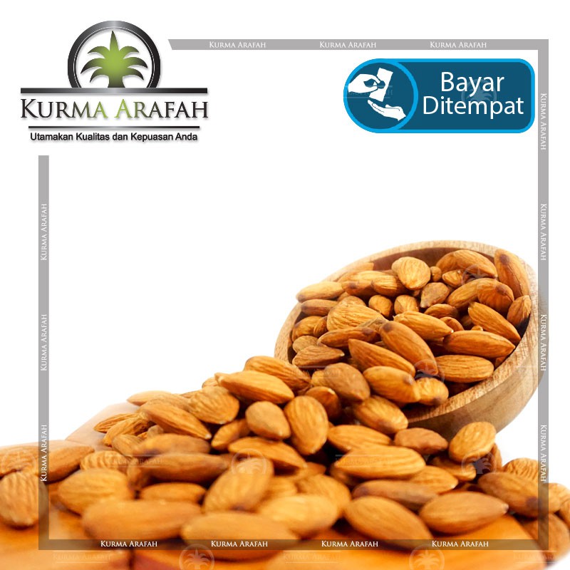 Kacang Almond Kupas Mentah 500gr