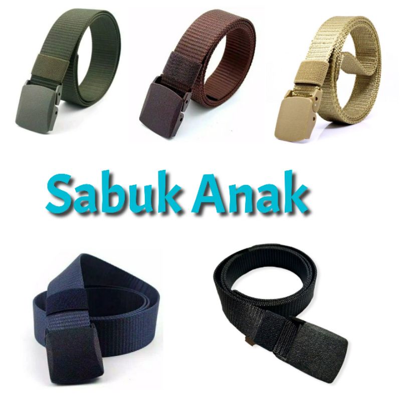 Sabuk SD - Ikat Pinggang Anak Sd - Ikat Pinggang  anak sekolah SD Motif Polos