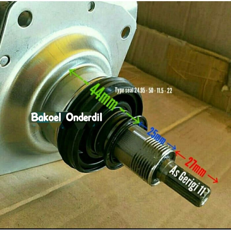 GEAR BOX  522A-2G 11Z MESIN CUCI LG TOP LOADING DOBEL GEAR