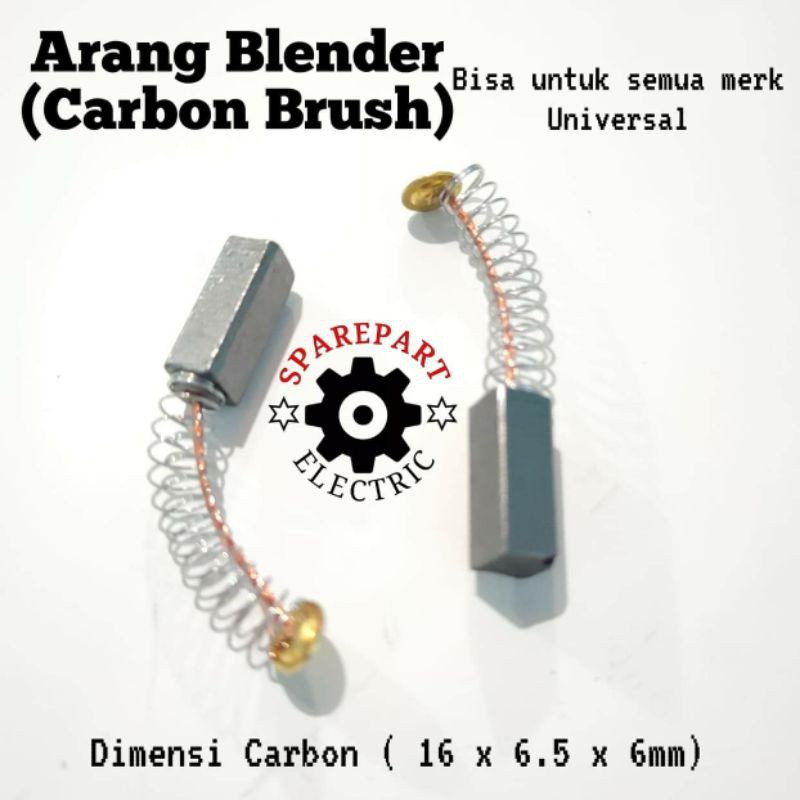 ARANG CARBON BRUSH BLENDER MULTI UNIVERSAL / BOSTEL DINAMO BLENDER SEPASANG