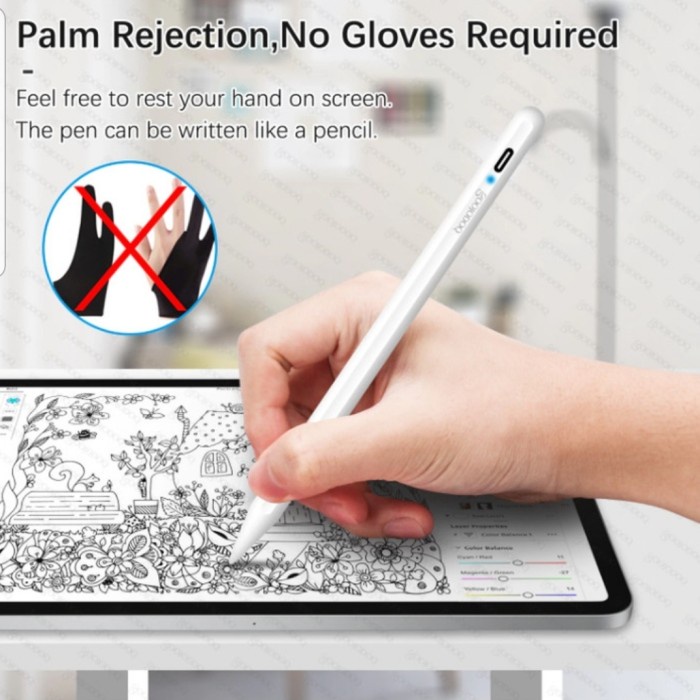 Mantap Stylus Pen Apple Pencil Palm Rejection Ipad 2018 2020 Gen 9 Gilaa