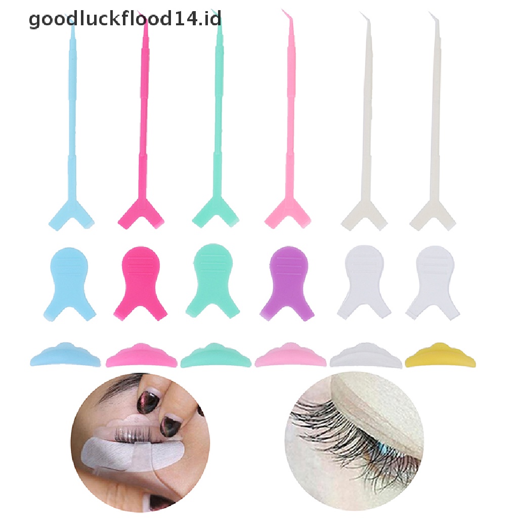 [OOID] Eyelash Lifting Kit Accessories Silicone Perm Pads Y Shape Brush Perming Sticks ID