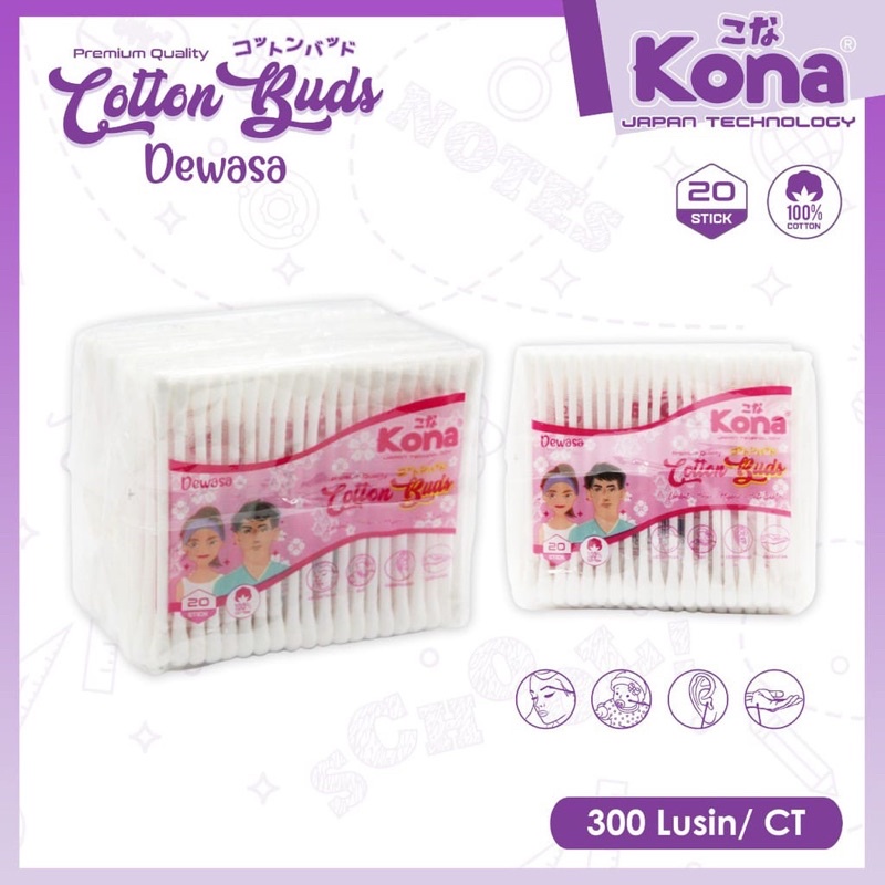 COTTON BUD KONA KELAS SUPPER MARKET ISI 20 STIK