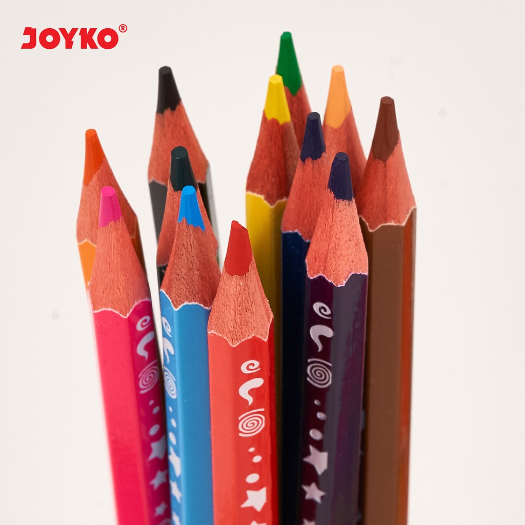 Joyko Pensil Warna Color Pencils Hexagonal Grip-4