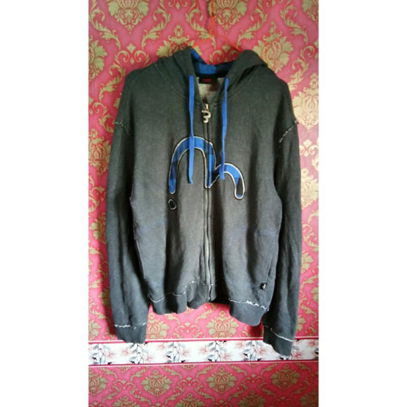 HOODIE ZIPPER BRAND EVISU PRELOVED