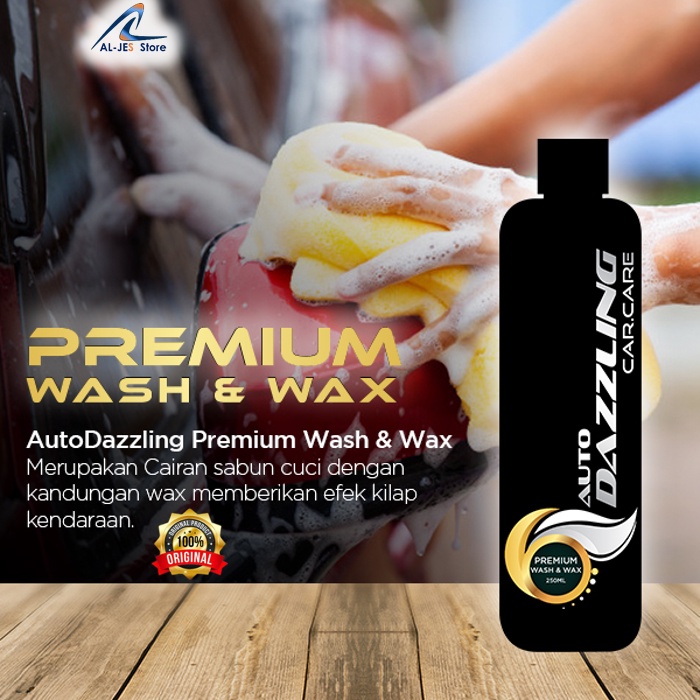 Shampo Sampo Sabun Cuci Mobil Motor Premium Tanpa Sentuh Salju Touchless Kit Wash and Wax Putih Gras