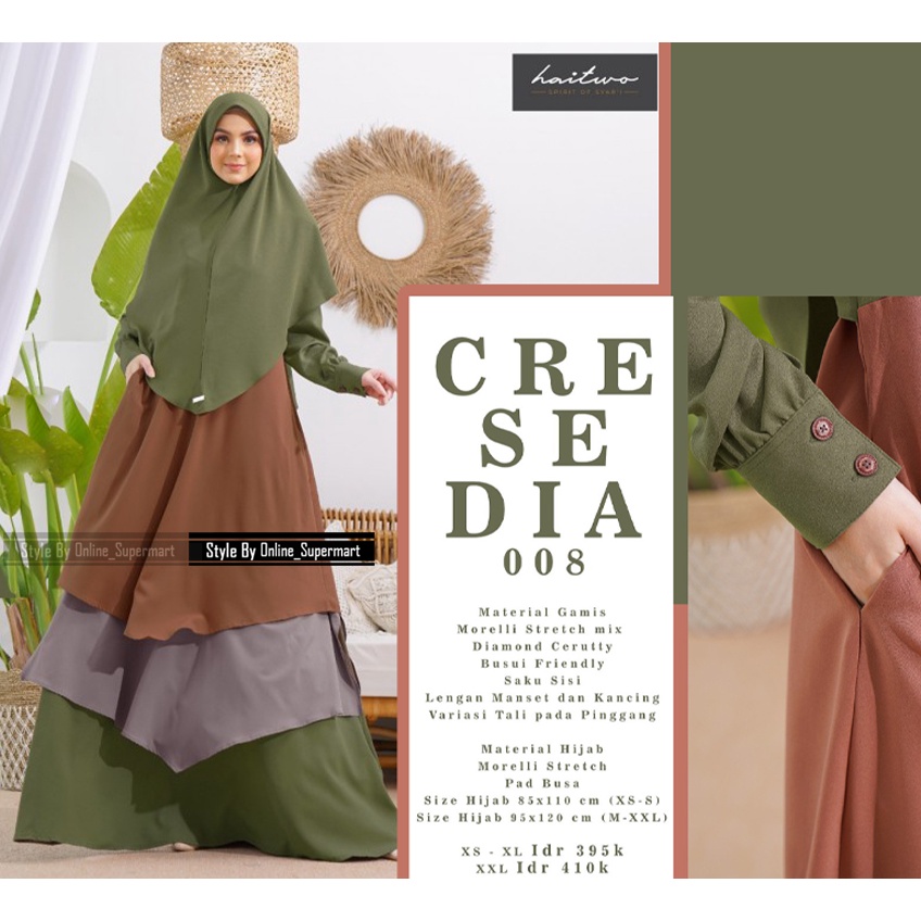 GAMIS WANITA MUSLIM HAITWO TERBARU CRESEDIA 008