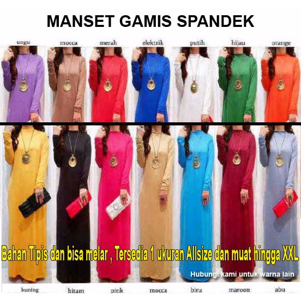 P R O M O Manset Gamis Lengan Panjang Inner Daleman B R A N D E D