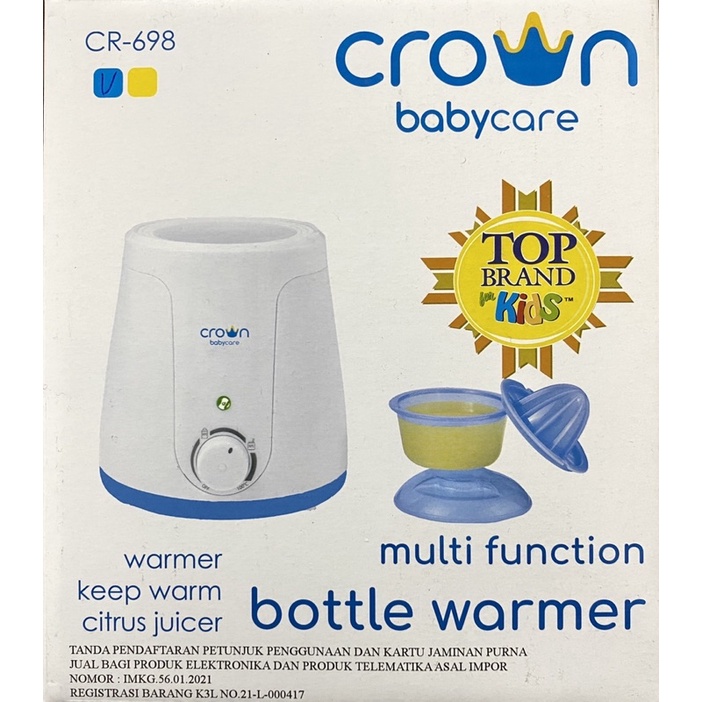 Crown Bottle WARMER Sterilizer 4 in 1 BABY MACHINE CR198 / CR698 / CR219 Steril + Penghangat Botol ASI / Food Bayi + Juicer - Multifungsi