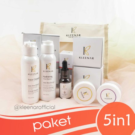 Paket Glowing Kleenar Skincare 5in1| paket penghilang flek