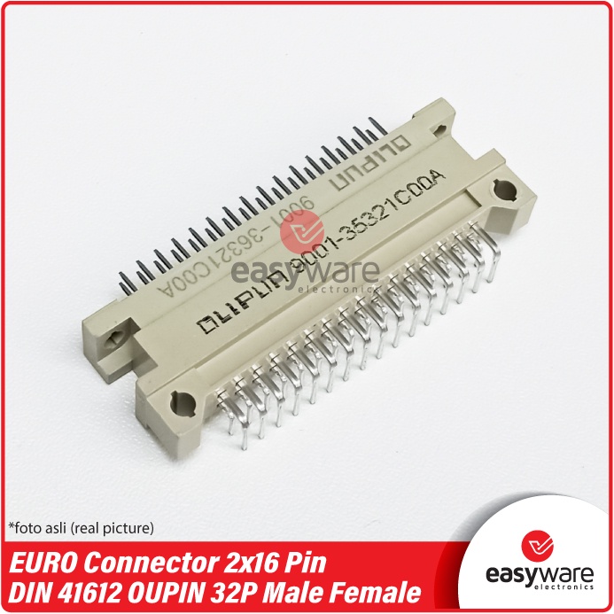 DIN 41612 EURO Connector OUPIIN 32pin 2x16 Pin Male Female