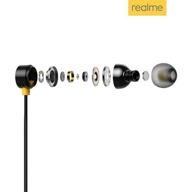 (Buds2) Headset realme Pure Bass syntetic fiber Earphone Realme 5 5i C3 C11 C12 C15 C17 C20
