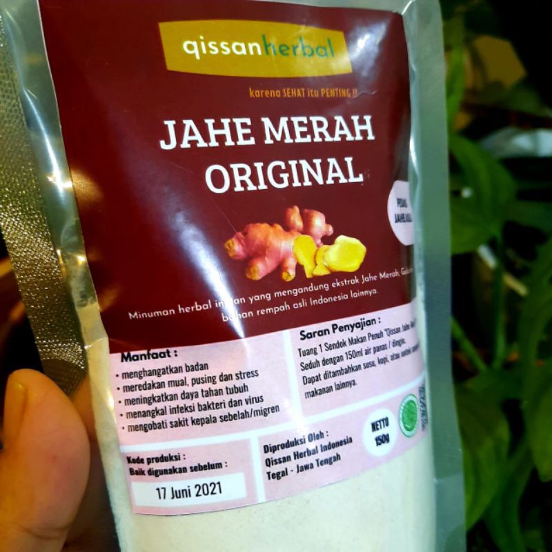 

Minuman/Jamu Herbal Basic Jahe Merah