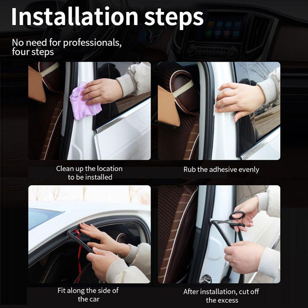 Suyo 10m Car Door Seal Strip Aksesoris Mobil Pelindung Tahan Debu Windshield Trunk Sealer