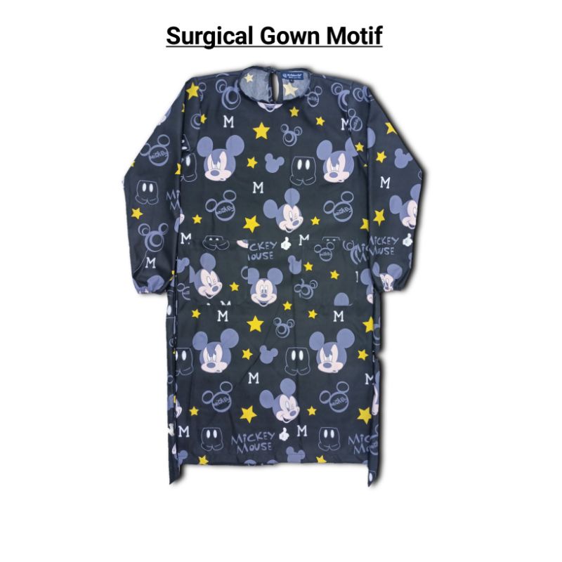 Surgical Gown Motif Lucu, Surgical Gown Motif Terbaru, Apron, Baju Jaga APD LUCU MURAH