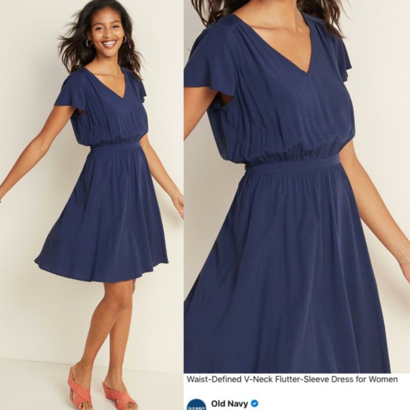 OLD* flutter sleeves dress