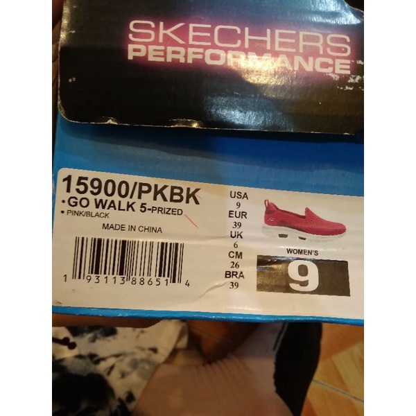 Skechers go walk 5 prized 15900 PKBK