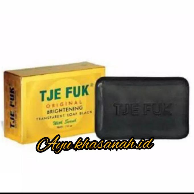 Hari Ini Tje Fuk/Yjefuk Transparant Soap Brightening Hitam 100Gr/Sabun Yje Fuk Hemat
