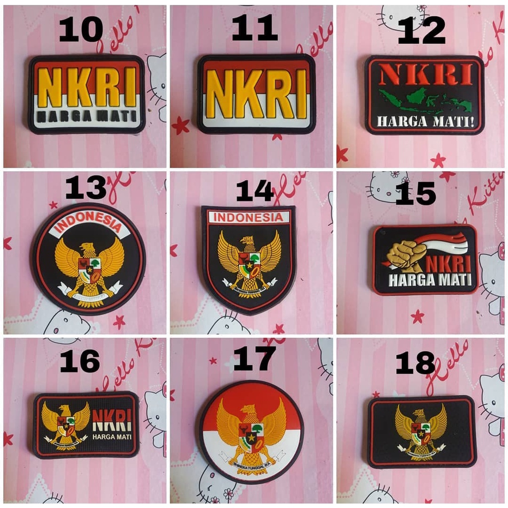 PATCH RUBBER GARUDA / PATCH RUBBER NKRI