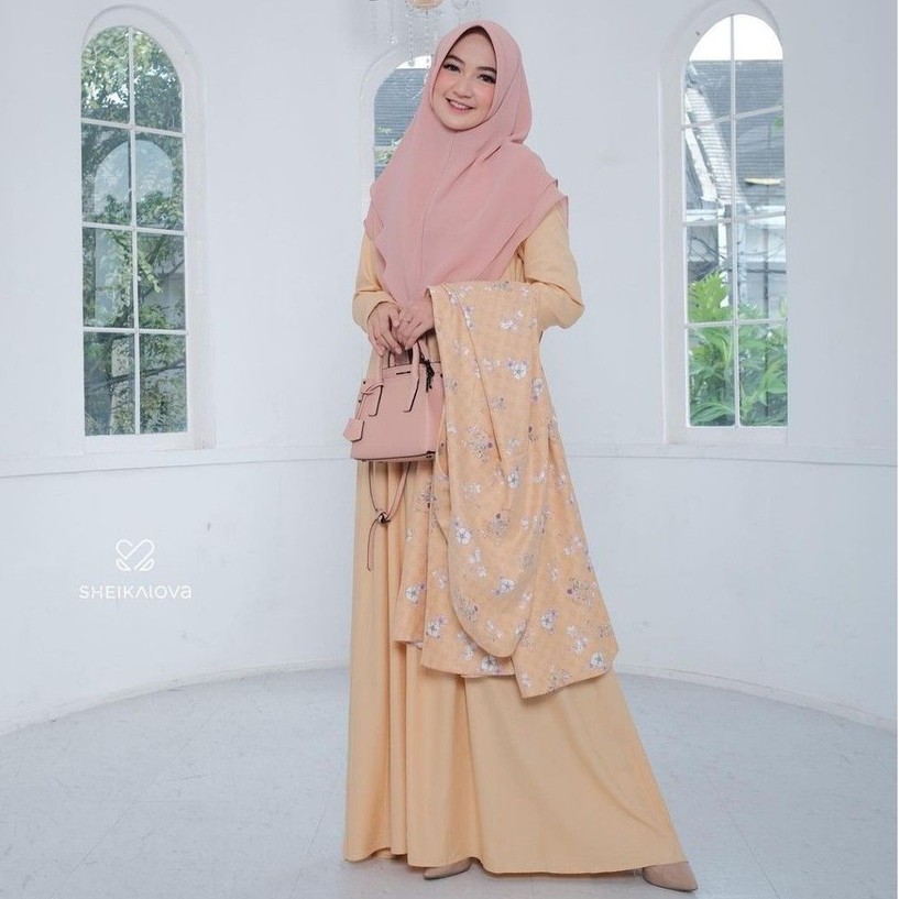 SHAMIRA DRESS || Gamis Set Inner Outer Branded Original Syari