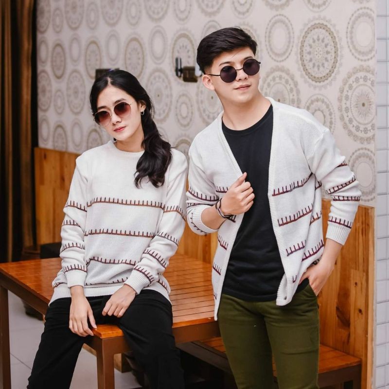DELUNA SWEATER & CARDY COUPLE RAJUT TERMURAH / OUTWEAR / FASHION PRIA WANITA