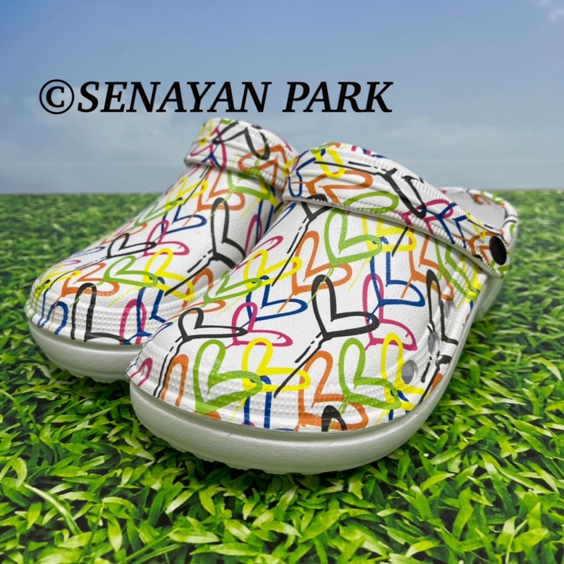 PROMO SANDAL KODOK HEMA 956W BOBDOGMOTIF LOVE PRINTING FC PROMO