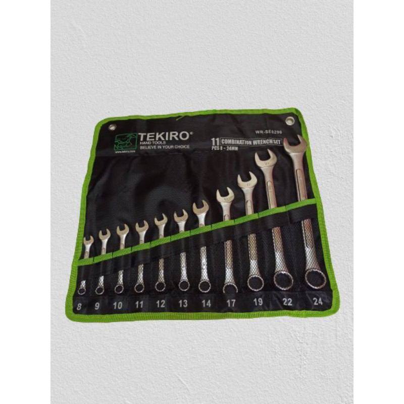 Kunci Ring Pas Set Tekiro 11 pcs 8-24 mm / Combination Wrench Set