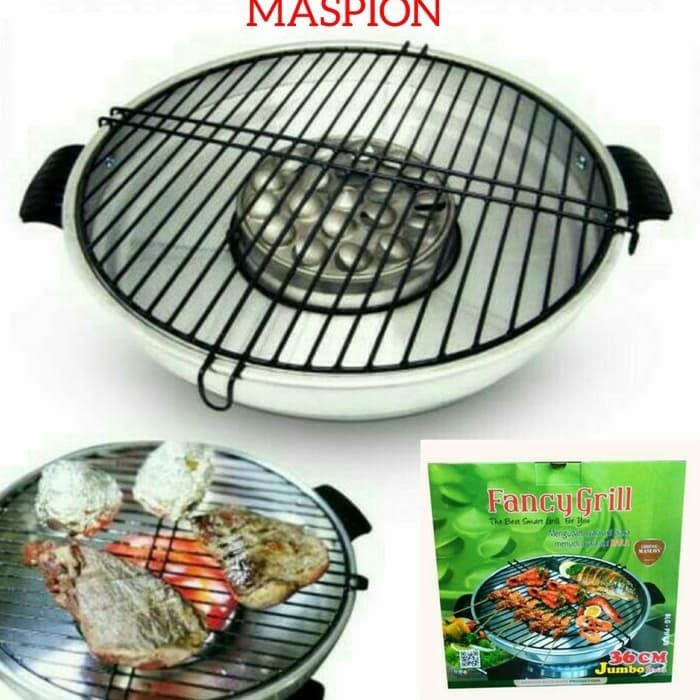 MASPION Fancy Grill 36 cm / Panggangan di Kompor 36cm