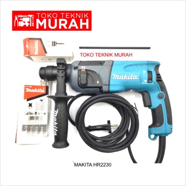 Makita Hr2230 Hr 2230 X5 Mesin Bor Dinding Beton Rotary Hammer Drill Hr2230x5 Shopee Indonesia