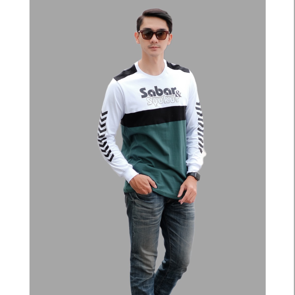 Premium Kaos Dakwah | Kaos Distro Islami | Baju Dakwah | Pakaian Pria | Kaos Sabar Syukur-4