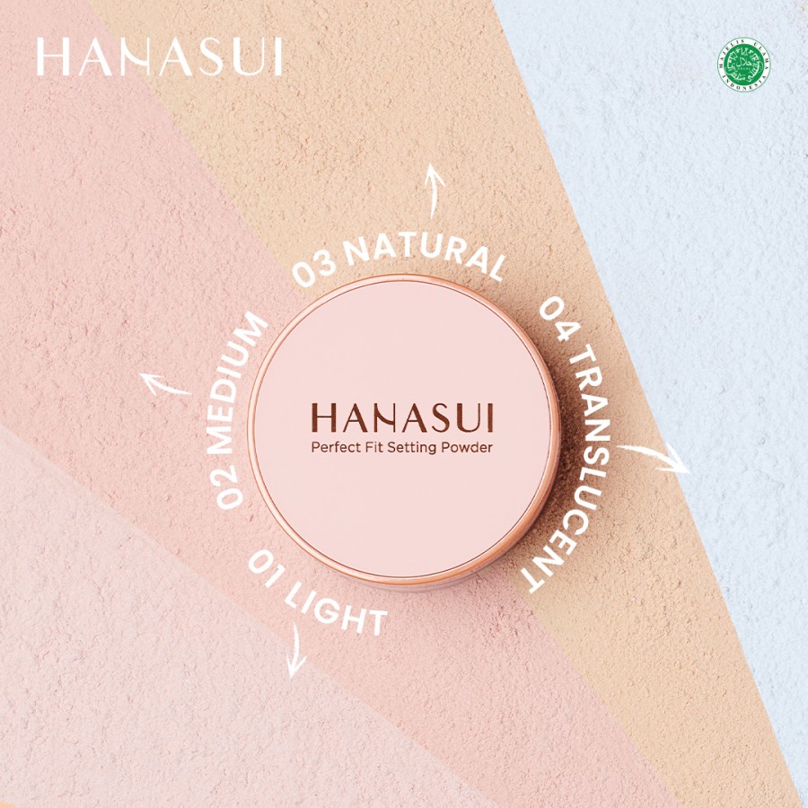 Hanasui Perfect Fit Setting Powder - Light - Natural - Medium - Translucent