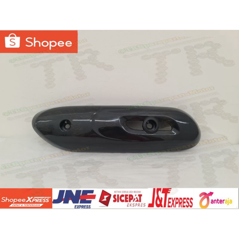 Tutup Kenalpot Cover Knalpot Mufler Protectors Motor Scoopy Fi Esp K93 2017 2018 2019 Hitam