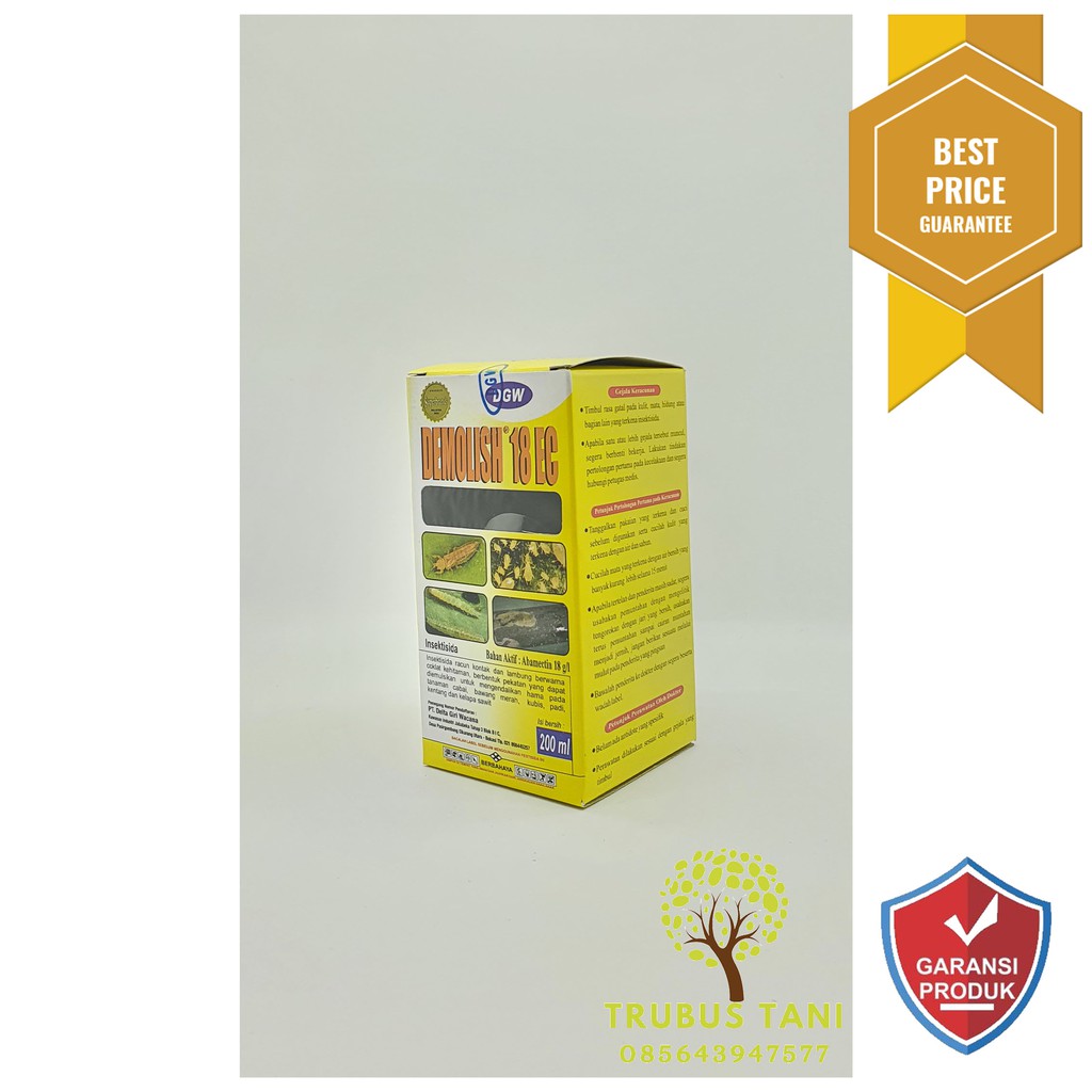 insektisida demolish 18 ec 200ml abamektin   bonus kaos   demolish 200ml