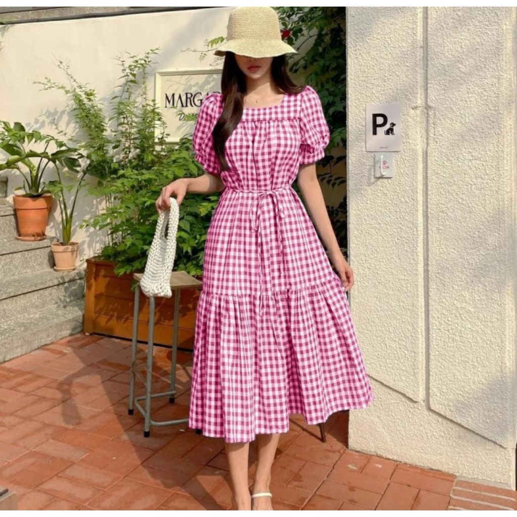 Baju Pesta Dress Wanita Korea Modis Elegan Santai Trandy Model Terbaru 2022 Dress Gaun Korea Margare