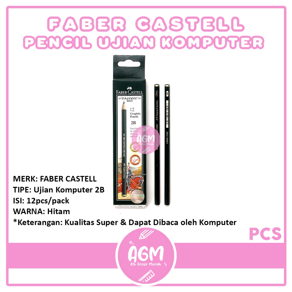 

FABER CASTELL - Pensil Komputer Ujian 2B Varian [ PCS ]